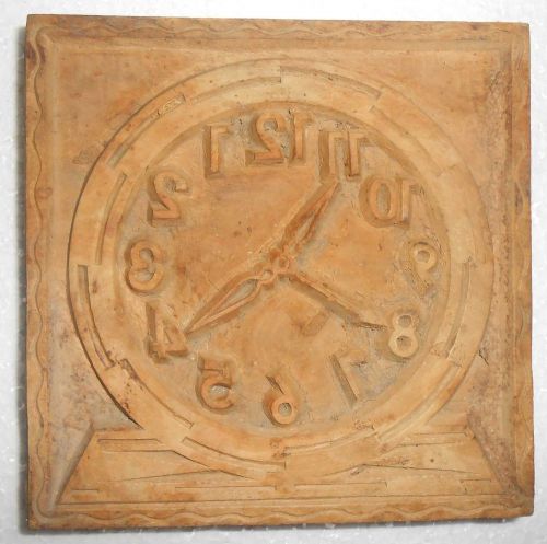 Vintage Letterspress Wooden Block Good For Study Printing Wooden Clock  m566