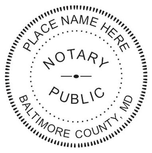 For MARYLAND NEW Round Self-Inking NOTARY SEAL RUBBER STAMP