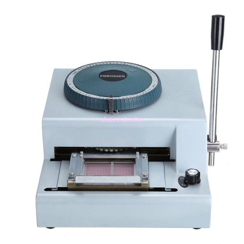 70-character pvc magnetic card embosser stamping machine credit id vip embossing for sale