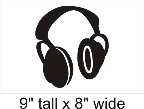 2X Head Phone Car Vinyl Sticker Decal Decor Removable Product F43