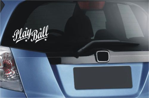 2X Play Ball Illustration Car Truck Bumper  Vinyl Decal Sticker - 222