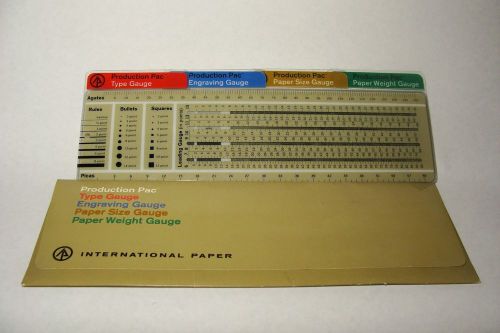 International Paper Production Pac - Type Engraving Paper Size &amp; Weight Gauge