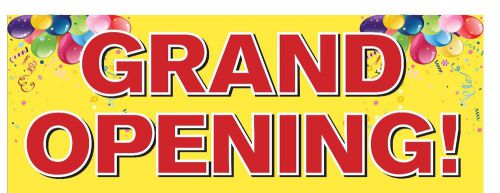Grand Opening Banner 3&#039;x8&#039; 13oz Outdoor Banner High Quality Full Color