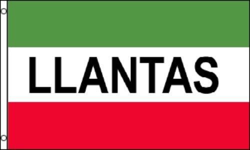 Llantas Flags 3&#039; X 5&#039;  Banners Outdoor Indoor (2 PACK) Pair