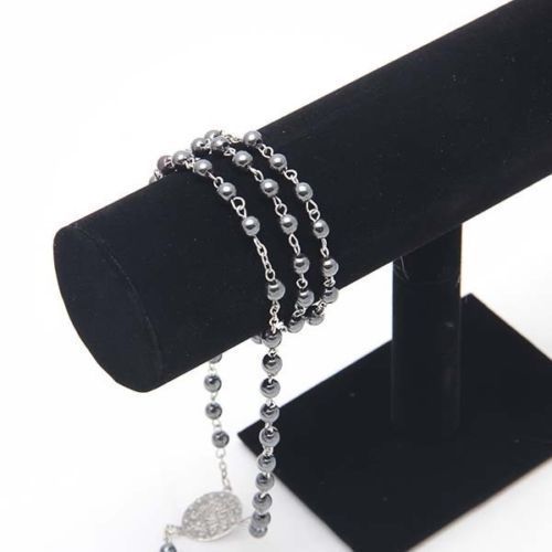 Hot Black Velvet Bracelet Chain Watch T-Bar Rack Jewelry Display Stand Holder