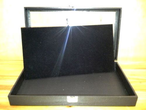 Jewelry Display Case - Black - Velvet Pad