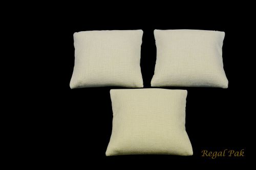 3 Pieces  Small Linen Bracelet/Watch Pillow 3&#034; X 3&#034;