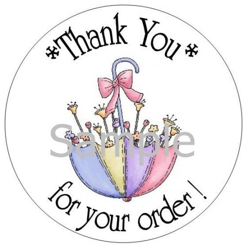 SPRING UMBREALLA  #33 THANK YOU - 1&#034; STICKER / SEAL LABELS