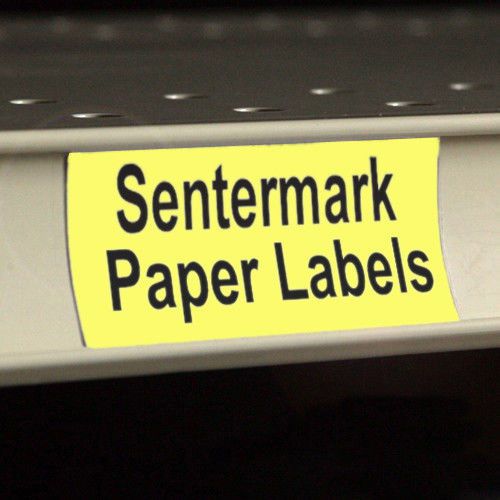 Yellow Printable Insert Labels for Shelves/Holders 4&#034;x1.25&#034;-20 sheets/320 Labels