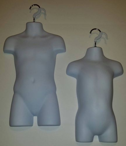 Child +Toddler Mannequin Forms - White - Display 18mo To Size 7