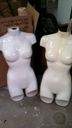 2 vintage Hanging MANNEQUIN Cool 2 Naked Lady Body forms 2 art deco female torso