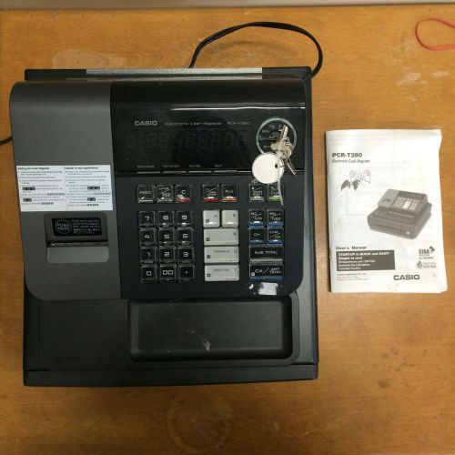 Casio PCR-T280 Electronic Cash Register w/ Thermal Printer