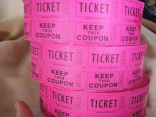 LOT OF 3 DOUBLE COUPON ROLL TICKETS - 2000 PER ROLL