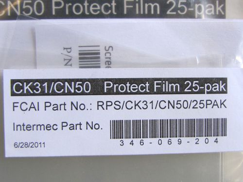 Intermec Screen Protector Film RPS/CK31/CN50 346-069-204 Pack of 25