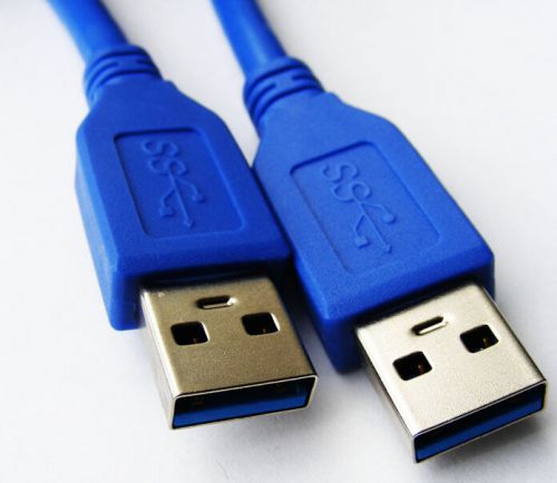 Super speed USB 3.0 Cable 1m Type A Male to A Male Blue 1 Meter 3ft 3 Feet