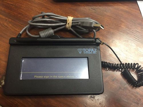 Topaz systems hsb pad, sig lite 1x5 signature pad w/ stylus for sale