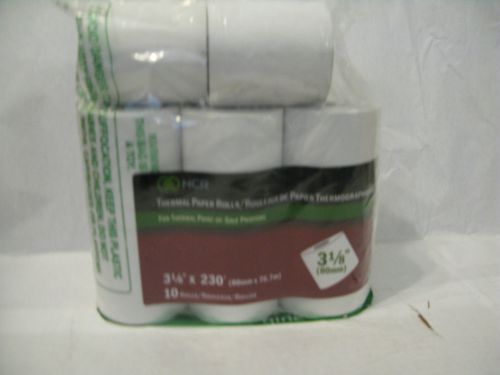 NCR 997375 NCR Point-of-Sale Thermal Paper Rolls, 3 1/8&#034; x 230&#039;, 8Rolls