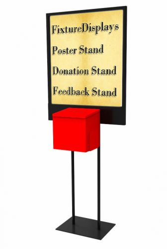 Bulletin stand poster stand donationbox stand ballot collection box stand 11063 for sale