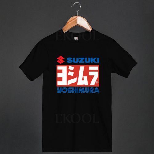 New Suzuki Yoshimura Racing Logo Black Mens T-SHIRT Shirts Tees Size S-3XL