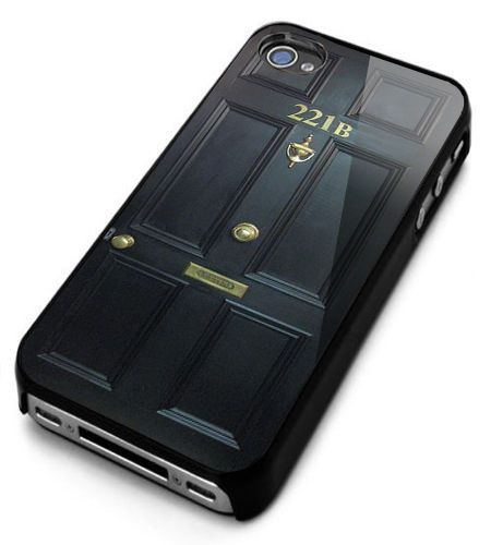 BBC Sherlock Benedict 221B Door Logo iPhone 5c 5s 5 4 4s 6 6plus case