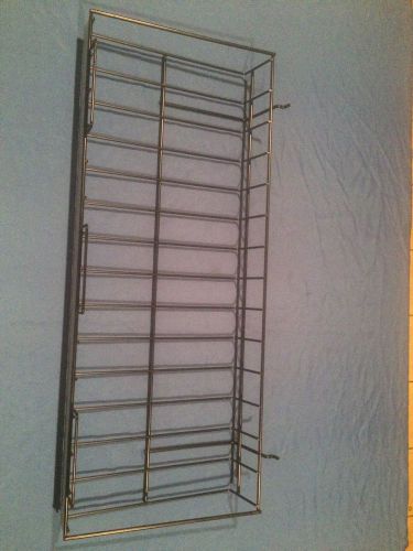 Wire basket fits slatwall grid or peg board for sale