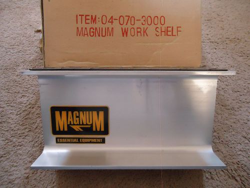 Magnum Brushed Metal Heavy Duty Work Shelf 10&#034; x 5&#034; x 4&#034; Weight 2lbs 10 oz