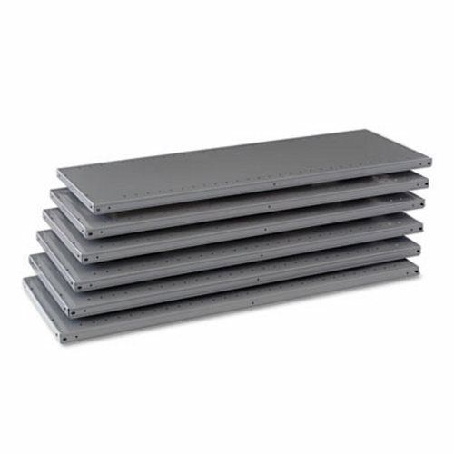 Industrial Steel Shelving for 87 High Posts, Gray, 6 per Carton (TNN6Q24818MGY)