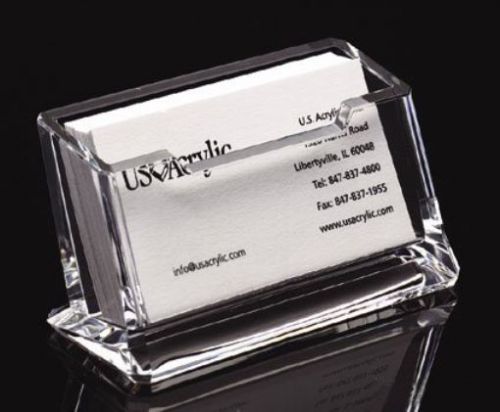 Acrylic Deluxe Business Card Holder