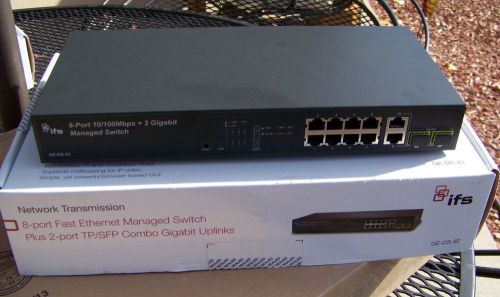 Utc interlogix ifs fast ethernet managed switch ge-ds-82 for sale
