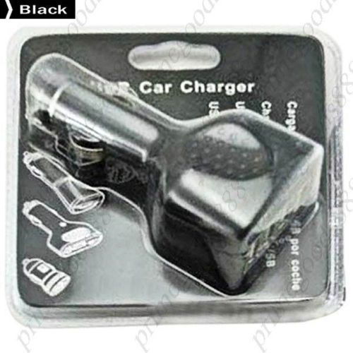 DC 12V 2.1A 4 USB Car Charger Adapter sale cheap discount low price prices Black