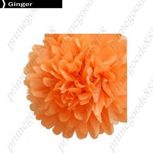 13 c DIY Colored Paper Ball flower Wedding Bouquet New Home Holiday Ginger