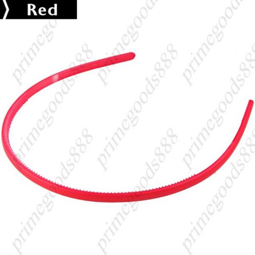 Candy color simple hair band headband clip velour lining women lady band red for sale
