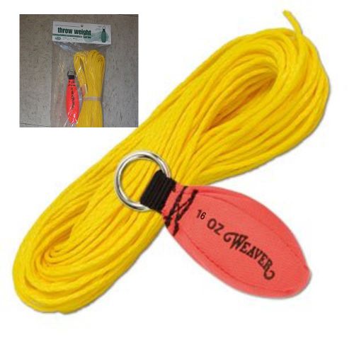 Weaver throw weight &amp; line kit,16oz x 150&#039; rope, blaze orange throw weight for sale