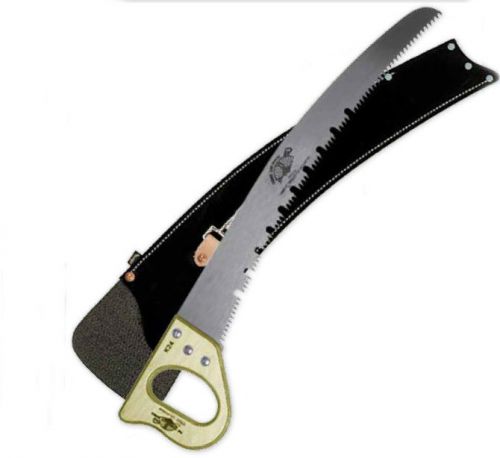 22.5” pro tooth saw&#034;hand saw,4.5 points per inch lance teeth, saw with scabbard for sale