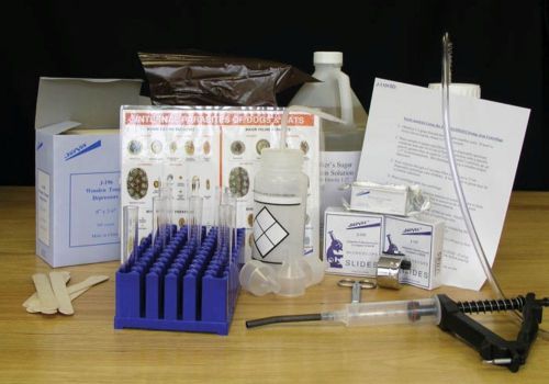 Small animal fecal assay kit includes all you need test for parasites worm for sale