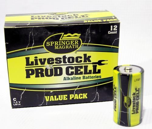 Springer magrath livestock prod cell 1.5v c battery pack of 12 alkaline value for sale