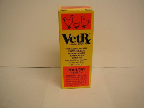 VetRx - Veterinary Remedy - for  Poultry - 2 Fluid Ounces