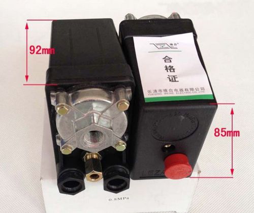One Ports 175PSI 12Bar NC Air Compressor AdjustableVertical Pressure Switch