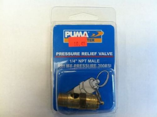 Puma air pressure relief valve 1/4&#034; npt 200psi 84006010 for sale