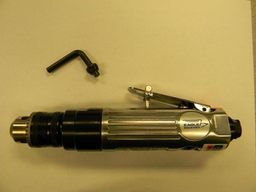 Eagle 7100 3/8&#034; inline air drill 1/4&#034; npt general duty non reversible, 1500 rpm for sale
