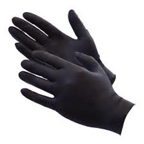 Dexatron nitrile gloves 7 mil. black durable heavy duty shop gloves 100/box for sale