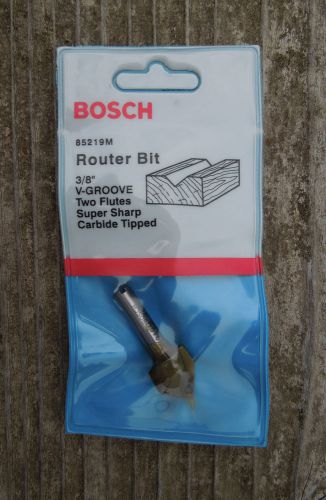 *NEW* Bosch 85219M V-Groove &amp; Scoring Router Bit Carbide 1/4&#034; Shank