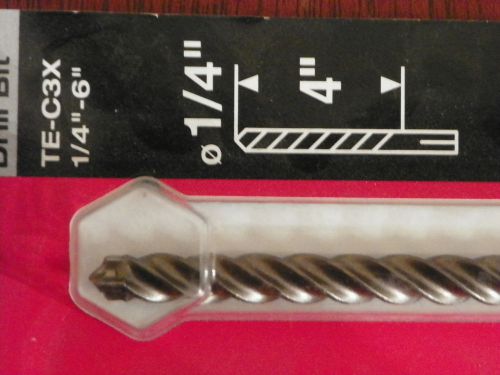 2!!!! new hilti te-c3x 1/4&#034; x 6&#034; concrete drill bit for sale