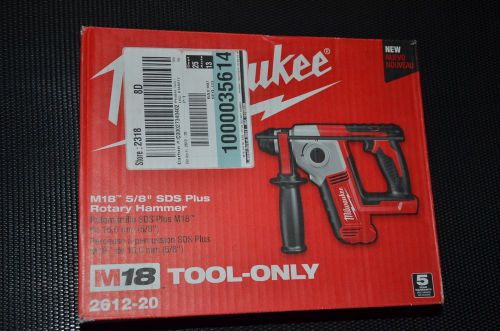 Milwaukee 2612-20 m18™ cordless 5/8&#034; sds plus rotary hammer - nib for sale