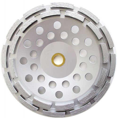 7” premuum double row concrete diamond grinding cup wheel for angle grinder for sale