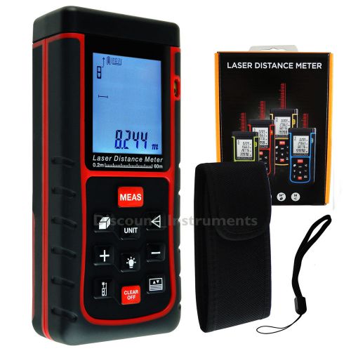 Handheld laser pointer distance 60m range meter length area volume meter generic for sale