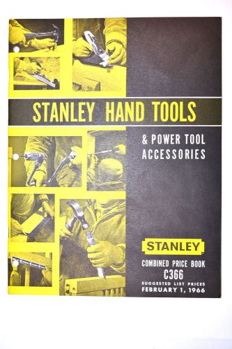 1966 stanley hand tools &amp; power tool accessories  price book &amp; catalog rr207 for sale