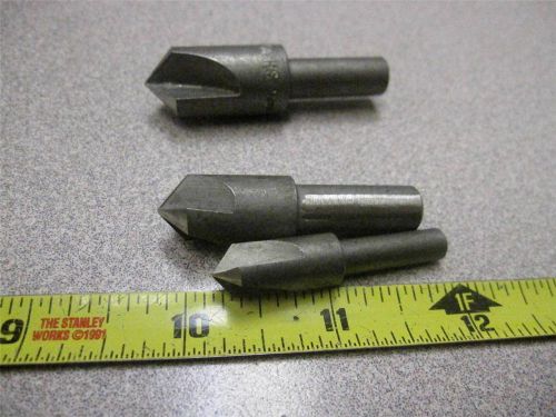 3 PC LOT AIRCRAFT  US MADE COUNTER SINK LOT AIRCRAFT TOOL