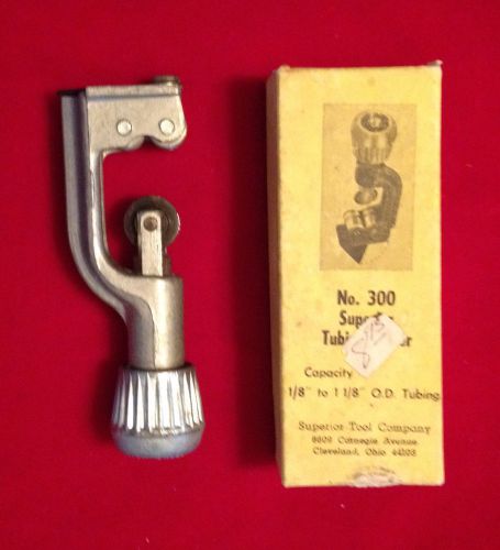 Vintage Tubing Pipe Cutter Superior Model No.300  1/8 - 1 18&#034; Still  In The Box!