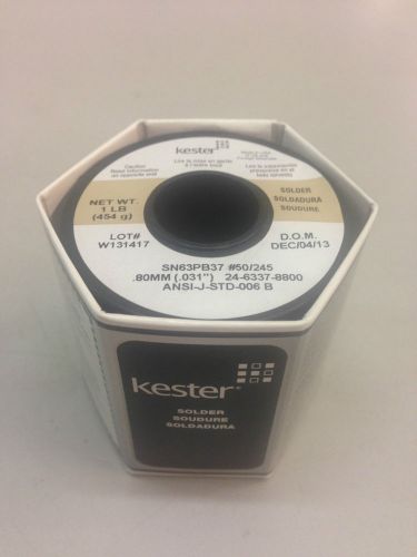 Kester 24-6337-8800 wire solder .031 no clean sn63 pb37 245flux 50core roll 1lb for sale